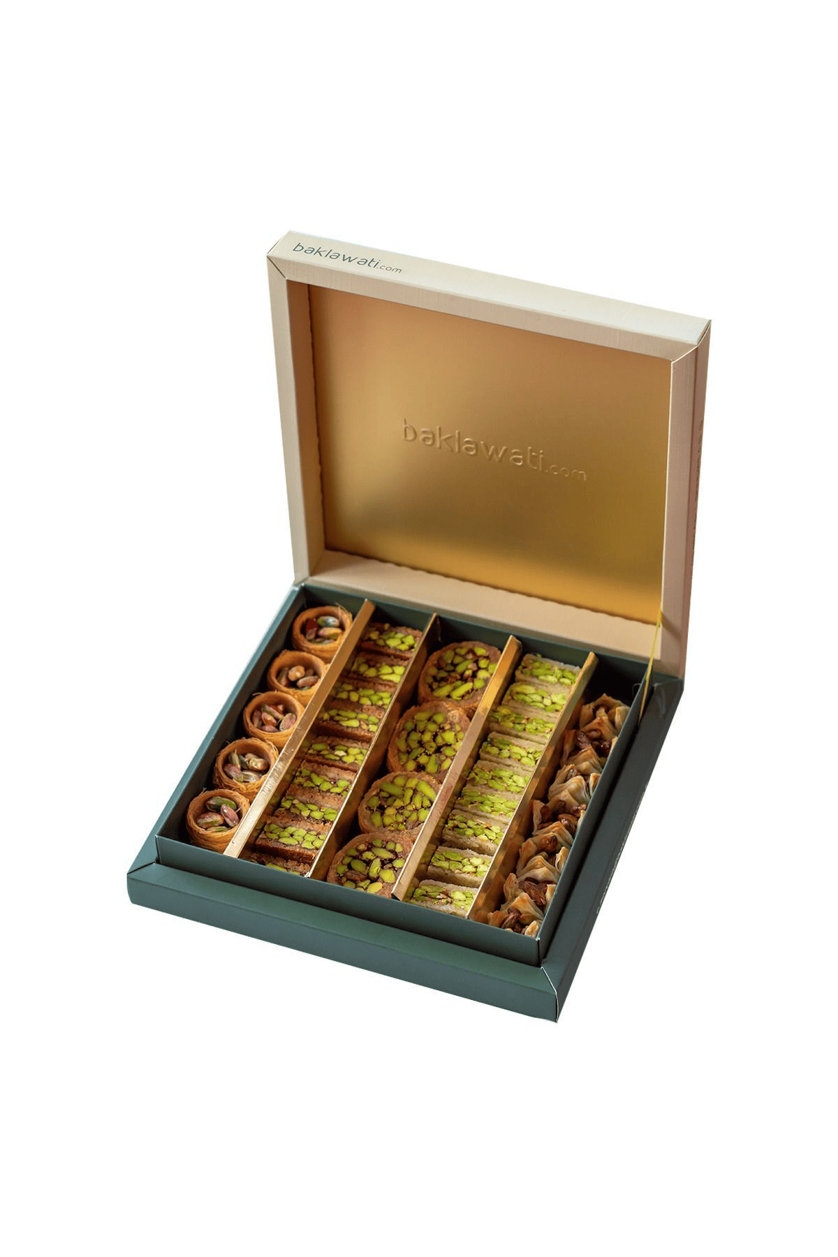 Lüks Antep Fıstıklı Ve Kajulu Tatlı Kutusu (400G)