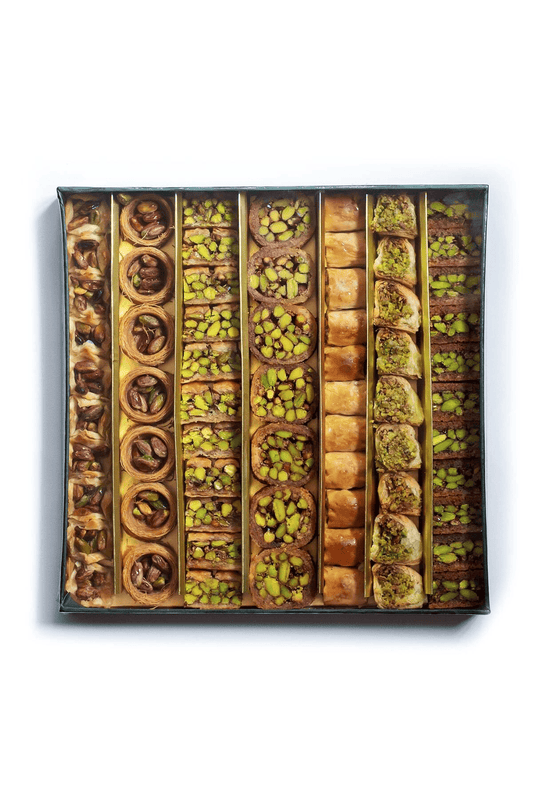 Antep Fıstıklı Kadayıflı Karışık Baklava Kutusu
