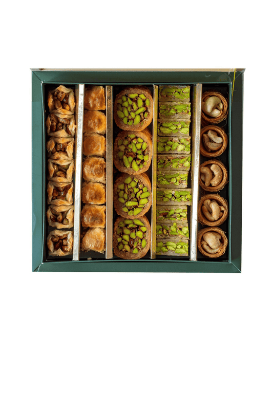 Antep Fıstıklı Kadayıflı Karışık Tatlı Kutusu (400G)
