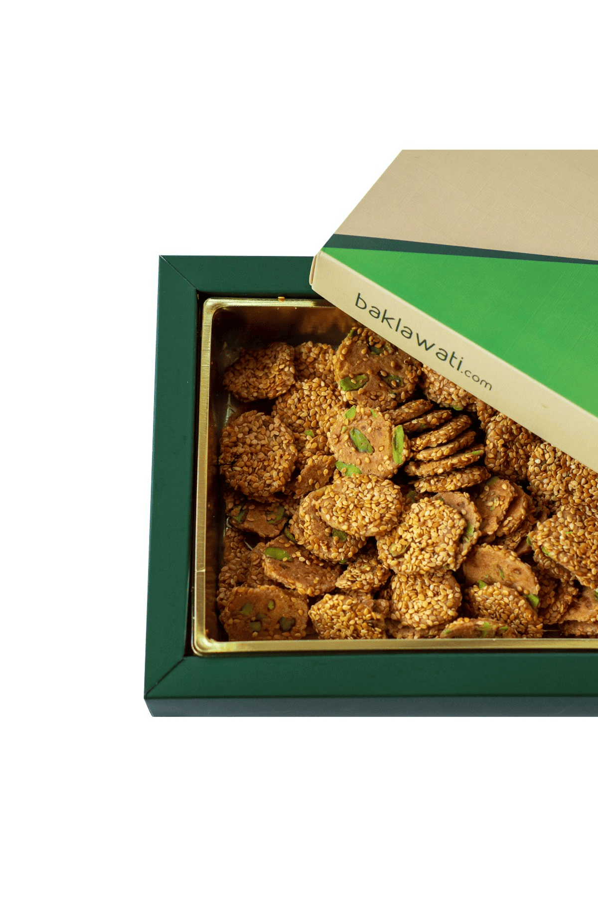 Susamlı Antep Fıstıklı Barazek Çıtır Kurabiye (500G)