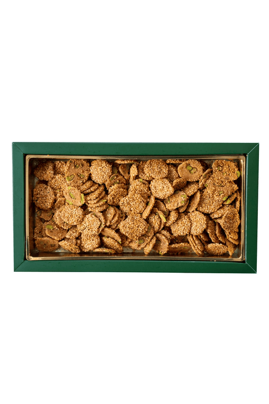 Susamlı Antep Fıstıklı Barazek Çıtır Kurabiye (500G)