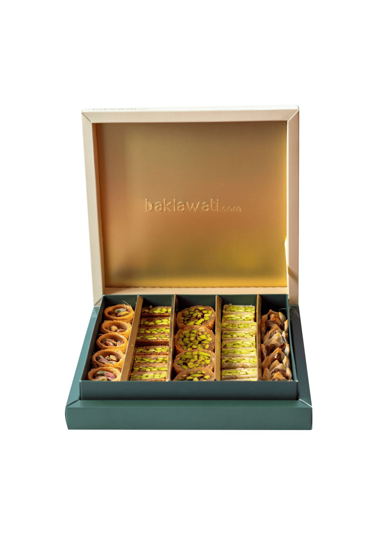 Antep Fıstıklı Kadayıflı Karışık Tatlı Kutusu (400G)